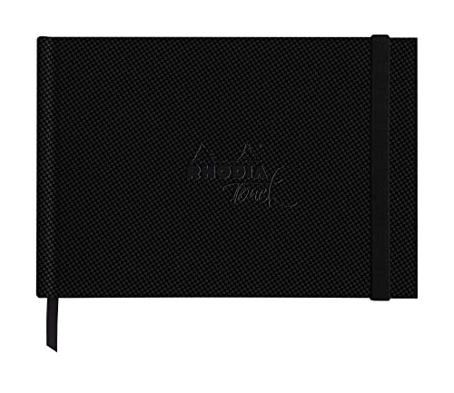 Rhodia 116155C - Rhodia Touch Zeichenbuch Watercolor Book, mit satinierter Körnung aus 100% Baumwolle 300g, 20 Blatt, A5 Querformat, ideal für Aquarell und Mischtechniken, Schwarz, 1 Stück Rhodia 116155C - Rhodia Touch Zeichenbuch Watercolor Book, mit satinierter Körnung aus 100% Baumwolle 300g, 20 Blatt, A5 Querformat, ideal für Aquarell und Mischtechniken, Schwarz, 1 Stück von Rhodia