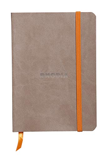 Rhodia 117304C Notizheft (mit weichem Umschlag, liniert, 72 Blatt, DIN A6, 10,5 x 14,8 cm) 1 Stück maulwurfsgrau von Rhodia