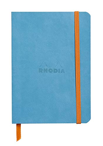 Rhodia 117307C Notizheft (mit weichem Umschlag, liniert, 72 Blatt, DIN A6, 10,5 x 14,8 cm) 1 Stück türkisblau von Rhodia