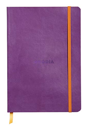 Rhodia 117410C Notizheft (mit weichem Umschlag, liniert, 80 Blatt, DIN A5, 14,8 x 21 cm) 1 Stück violett von Rhodia