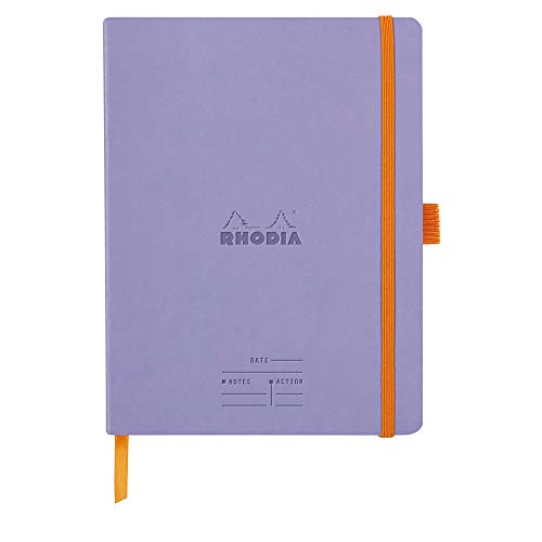 Rhodia 117789C Meeting Book (DIN A5+, 160 x 210 mm, 80 Blatt, 90 g, elegant und praktisch) 1 Stück flieder von Rhodia