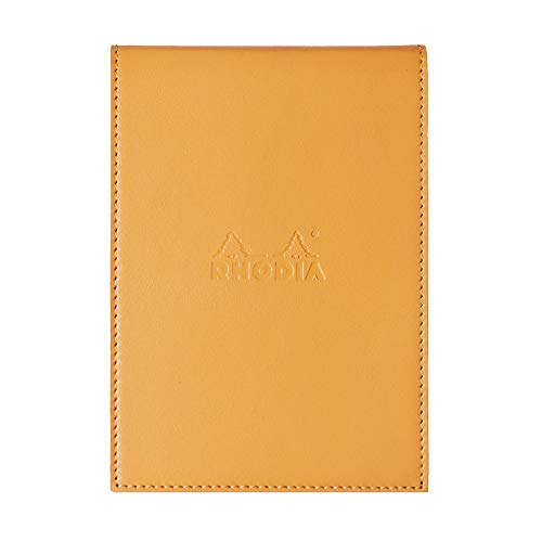 Rhodia 118138C Notizblock Nummer 13 mit Schutzhülle, kariert, 80 Blatt orange von Rhodia