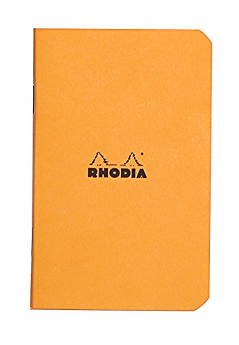 Rhodia 119158C Heft (kariert, 7,5 x 12 cm, 24 Blatt) 1 Stück orange von Rhodia