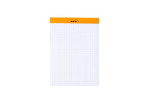 Rhodia 194046C - Memoblock N°13 Rhodiatime, DIN A6 11,5x16 cm, kariert, 240 Blatt, 80g, kompakt und praktisch, einzeln eingeschweißt, Orange, 1 Stück von Rhodia