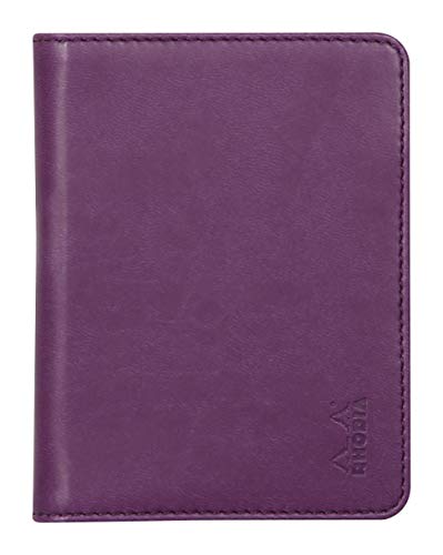 Rhodia 211006C - Mappe für Block oder Notizheft Rhodiarama - N°11, für DIN A7 (7,4x10,5 cm) 9,5x12,5 cm, elegant und praktisch, Violett, 1 Stück von Rhodia