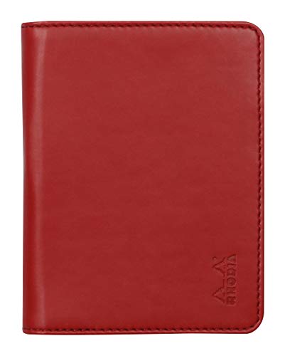 Rhodia 211007C - Mappe für Block oder Notizheft Rhodiarama - N°11, für DIN A7 (7,4x10,5 cm) 9,5x12,5 cm, elegant und praktisch, Rot, 1 Stück von Rhodia