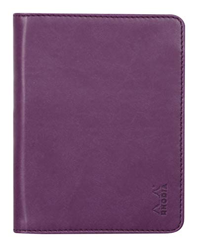 Rhodia 212006C - Mappe für Block oder Notizheft Rhodiarama - N°12, für DIN B7 (8,5x12 cm) 10,5x14 cm, elegant und praktisch, Violett, 1 Stück von Rhodia