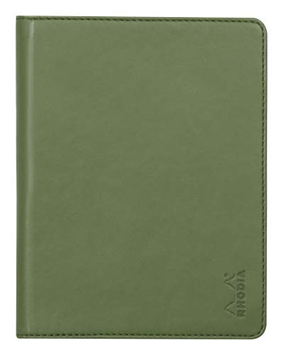 Rhodia 213003C - Mappe für Block oder Notizheft Rhodiarama - N°13, für DIN A6 (10,5x14,8 cm) 13x17 cm, elegant und praktisch, Salbei, 1 Stück von Rhodia