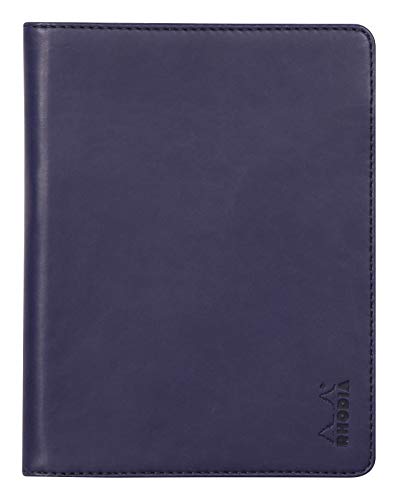 Rhodia 213005C - Mappe für Block oder Notizheft Rhodiarama - N°13, für DIN A6 (10,5x14,8 cm) 13x17 cm, elegant und praktisch, Nachtsblau, 1 Stück von Rhodia