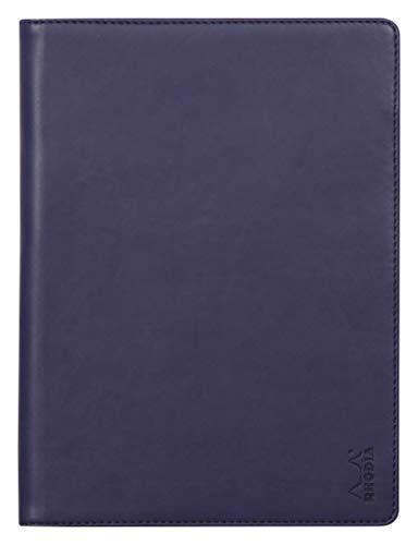 Rhodia 216005C - Mappe für Block oder Notizheft Rhodiarama - N°16, für DIN A5 (14,8x21 cm) 17,5x23,5 cm, elegant und praktisch, Nachtsblau, 1 Stück von Rhodia