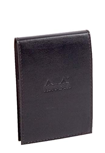 Rhodia 218139C ePURE N°13 Notizblock (mit Schutzhülle aus Kunstleder, 11,5 x 15,8 cm, 80g, elfenbein, liniert) 1 Set schwarz von Rhodia