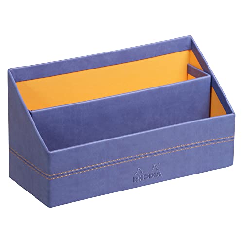 Rhodia 318848C Briefablage (10 x 25 x 31 cm, Kunstleder, elegant und praktisch, ideal für Ihre Organisation)1 Stück, saphirblau von Rhodia