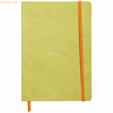 Rhodia Notizbuch Flex A5 liniert 90g/qm 80 Blatt anisgrün von Rhodia