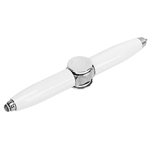 Fidget Pen Spinner Pen, Help Thinking Kugelschreiber mit LED-Licht für Business-Erwachsene, Studenten und Kinder Zum Stressabbau (Weiss) von RiToEasysports