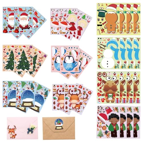 Christmas Stickers for Kids, Adhesive Bottles Character Stickers, Holiday Christmas Element Stickers, Make Your Own Stickers, Book Stickers, Cards and Letter Stickers, Laptop Stickers, Festive Sticker von Riaisttd