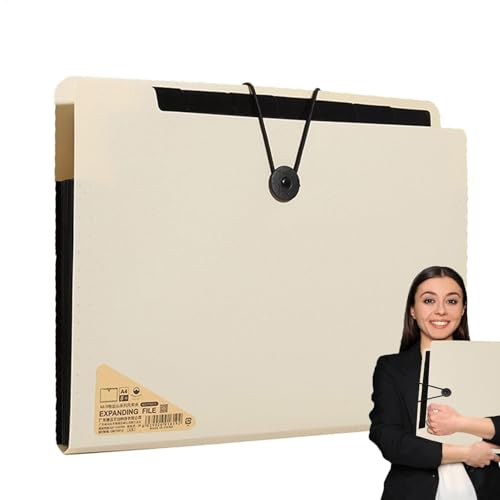 File Organizer, Erweiterungsordner, Filing System Etiketten, A4 Letter Size Dokument Storage, Farbcodiertes Etikettensystem, 32.5x25x3cm, Office School Home Paper Management von Riaisttd