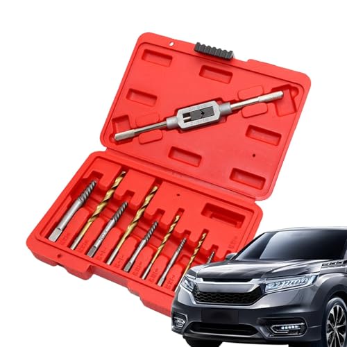 Handbohrer-Set, Easy Out, 11-teiliges Set, robuste Mehrzweck-Gewindebohrer, ideal für Reparaturen zu Hause, Automobilaufgaben, langlebige und vielseitige Werkzeuge von Riaisttd