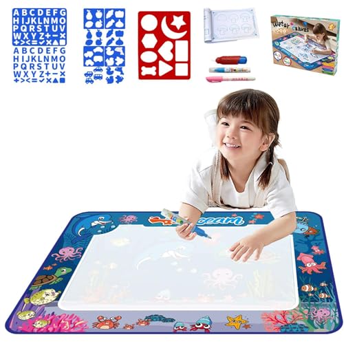 Water Doodle Mat, Painting Long Lasting, Writing Doodle Board, Washable Toddler, Painting Cloth Children, Girls, Family, Friends, Ideal for Creative and Learning von Riaisttd