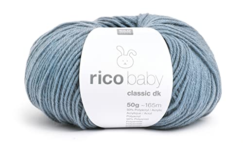 Rico Baby classic dk Fb. 55 - atlantik blaue Babywolle zum Stricken und Häkeln von Rico Design