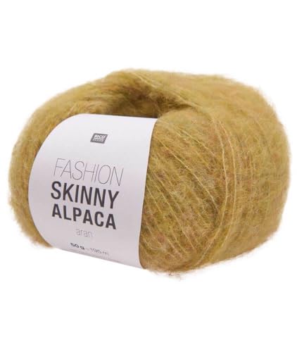 Rico Fashion Skinny Alpaca aran Fb. 04, Lacewolle mit Alpaka zum Stricken oder Häkeln, 50 g ~ 195 m von Rico Design / theofeel