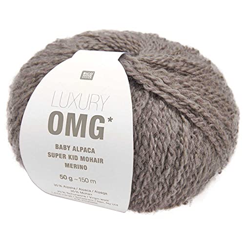 Rico Luxury OMG * 10, Wolle aus Baby Alpaka, Super Kid Mohair und Merino zum Stricken oder Häkeln, 50 g ~ 150 m von Rico Design / theofeel