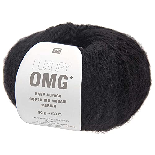 Rico Luxury OMG * 12, Wolle aus Baby Alpaka, Super Kid Mohair und Merino zum Stricken oder Häkeln, 50 g ~ 150 m von Rico Design / theofeel