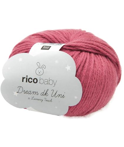 50g Rico Baby Dream Uni - Farbe: 19 - bordeaux - A Luxury Touch von Rico Design