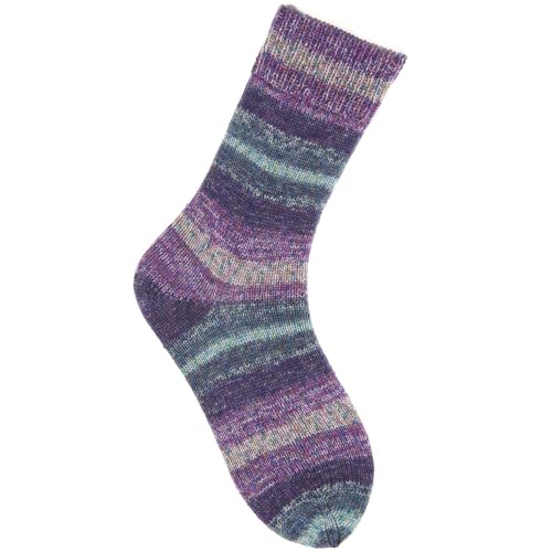 100g Socks Sprinkly Stripey - 4-fädig - Farbe 005 - sphere von Rico Design