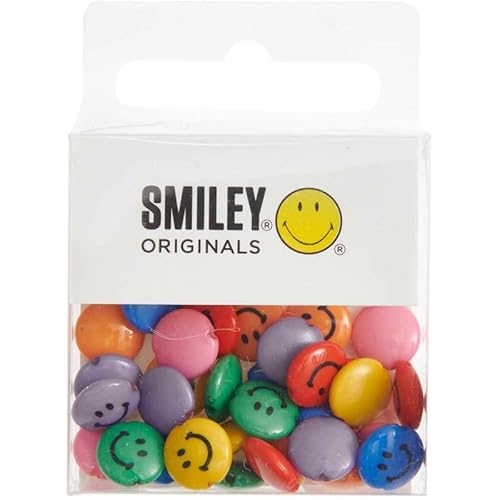 35 Perlen 'Rico Design' Smiley Linsen Classic 9 mm x 4 mm von Rico Design