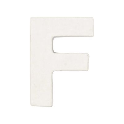 3D Papp-Buchstaben weiß stehend von Rico Design