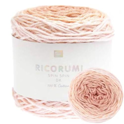 50g Ricorumi -Spin Spin - Farbe: 1 - Verlauf natur - feine Baumwolle zum Häkeln von Amigurumi-Figuren aus den neue Ricorumi-Heften von Rico Design