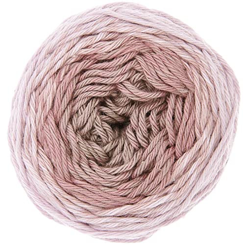 50g Ricorumi -Spin Spin - Farbe: 7 - Verlauf mauve - feine Baumwolle zum Häkeln von Amigurumi-Figuren aus den neue Ricorumi-Heften von Rico Design