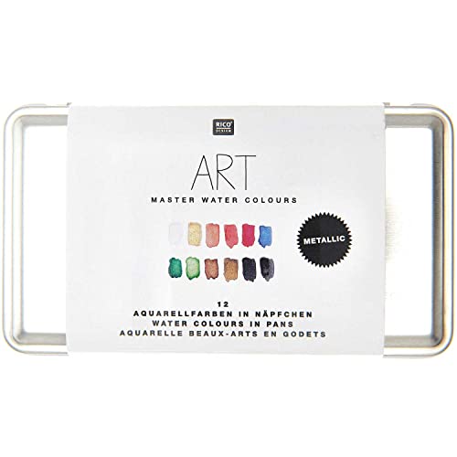 ART Master Aquarell Metallic 12 x 1/2 Näpfchen von Rico Design