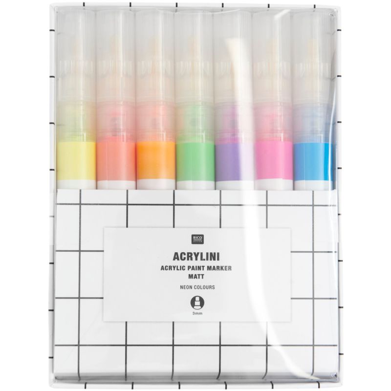 Acrylini Marker Set Neon von Rico Design