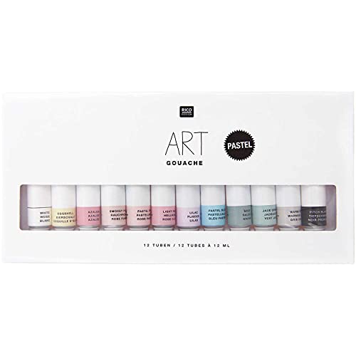 Art Gouache Set Pastell 12 x 12 ml von Rico Design