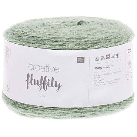 Creative Fluffily mit Glitzerfaden, Farbe 008, mint, 150 Gramm von Rico Design