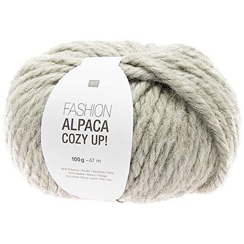 Dicke Wolle, Fashion Alpaca, Cozy UP, 100g, Grau von Rico Design