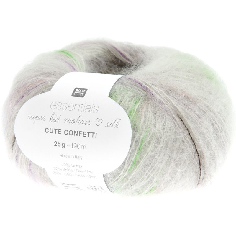 Essentials Super Kid Mohair Loves Silk Cute Confetti von Rico Design