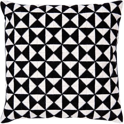 Gobelin Kissen Dreiecke schwarz 40x40cm zum Sticken von Rico Design