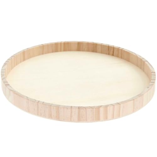 Holztablett natur FSC 100%, Ø 30 cm von Rico Design