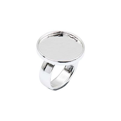 Cabochon Ring rund 20mm Größe 19mm von Rico Design