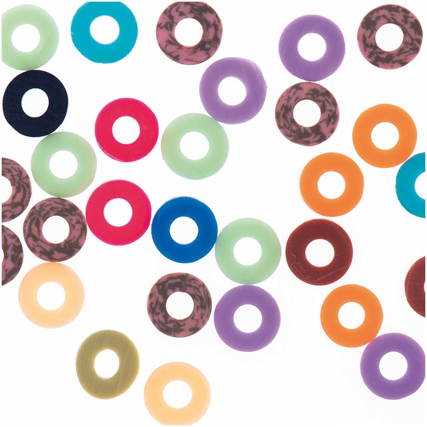Gummischeiben Mix bunt 6x1mm 60 Stück Gummischeiben Mix bunt 6x1mm 60 Stück von Rico Design