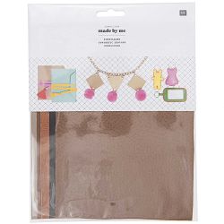 Kunstleder Set natur 14,8x21cm 5 Stück von Rico Design