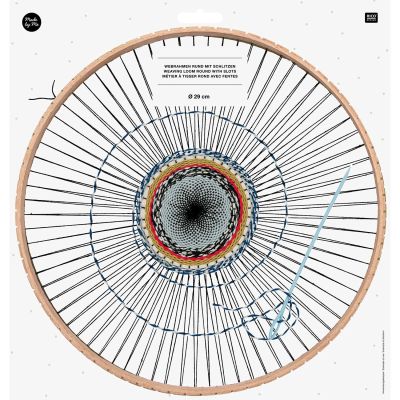Webrahmen rund mit Schlitzen 29cm von Rico Design