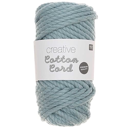 Rico Design Makrameegarn Creative Cotton Cord Patina 25m Mint Baumwolle von Rico Design