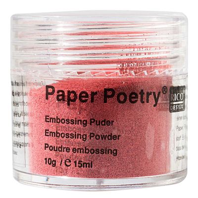 Paper Poetry Embossingpuder rot 10g von Rico Design