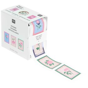 Paper Poetry Mini-Sticker La Vie en Rose Briefmarken von Rico Design