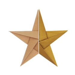 Paper Poetry Origami Kraftpapier gold 32 Blatt von Rico Design