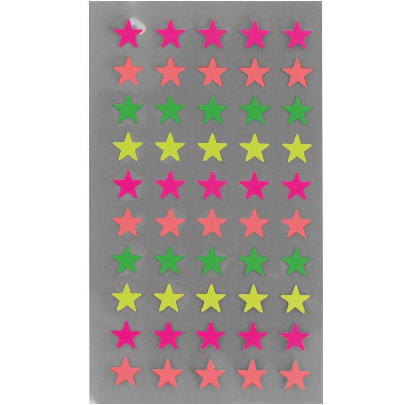 Paper Poetry Sticker Sterne neon 4 Blatt von Rico Design