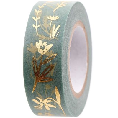 Paper Poetry Tape Bunny Hop Streublumen mint 1,5cm 10m von Rico Design